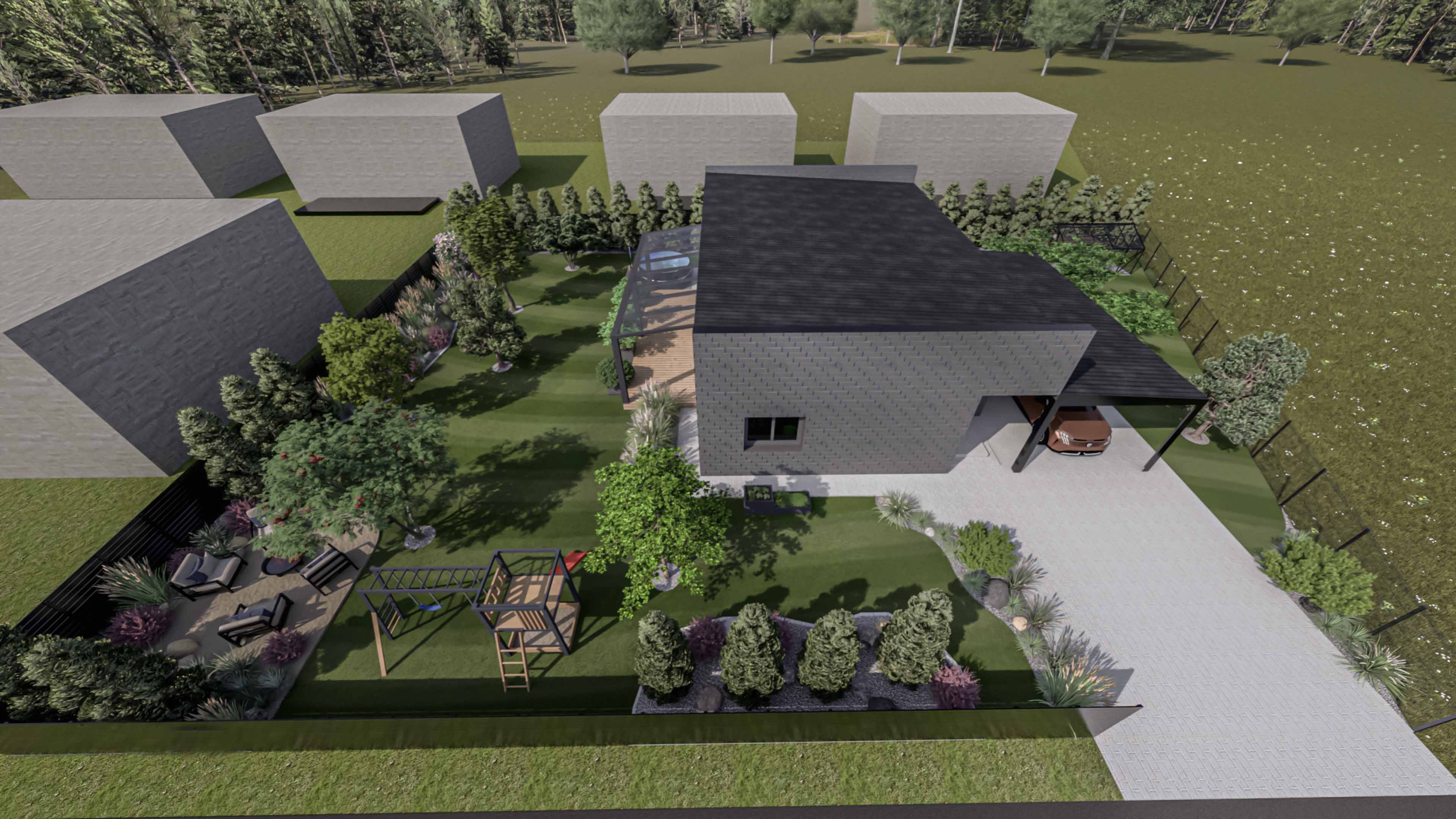 Kraštovaizdžio (landšafto) projekto modelis